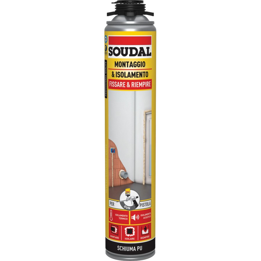 SOUDAL SCHIUMA PU P/PISTOLA 750ML. 121511