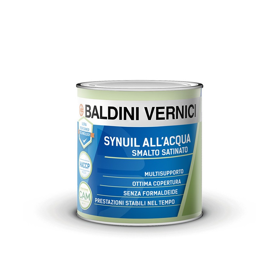 SYNUIL SMALTO ACQUA SATINATO 0,75 NERO RAL9005