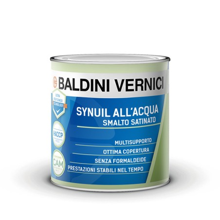 SYNUIL SMALTO ACQUA SATINATO 0,75 NERO RAL9005