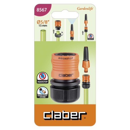 CLABER PORTAGOMMA MM.15 5/8 A/STOP 8567