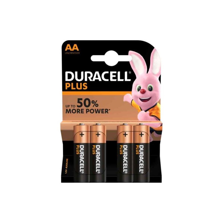 BATTERIA DURACELL PLUS STILO AA 1,5 V 4PZ