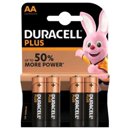 BATTERIA DURACELL PLUS STILO AA 1,5 V 4PZ