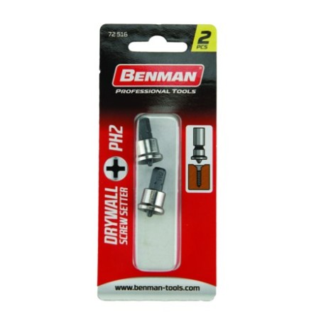 BENMAN 2PZ INSERTO PER AVVITATORE C/GESSO PH2 72516