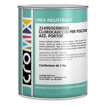 CROMIX SMALTO CLOROCAUCCIU´ LT.4 AZZURRO PORTOFINO