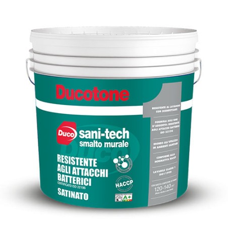 DUCOTONE SANI-TECH SATINATO LT. 5 BIANCO CAL.