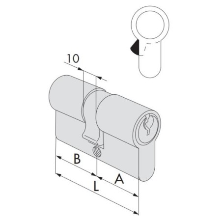 CILINDRO CISA MM.60 27-33 0G300-06