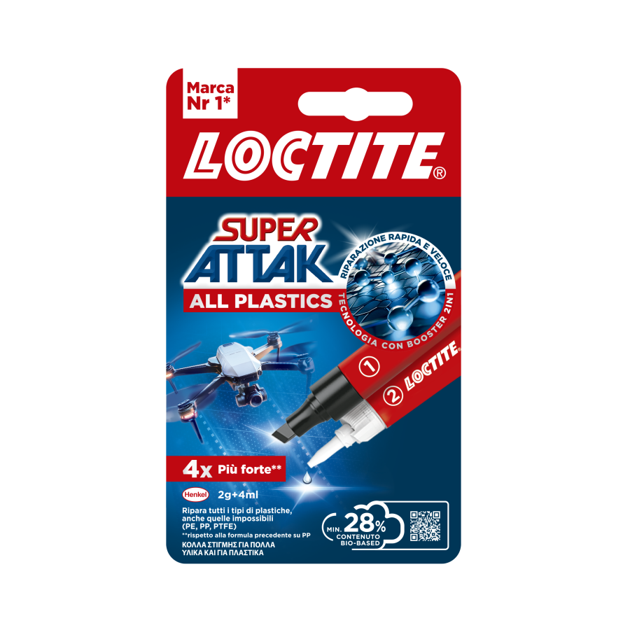 LOCTITE SUPER ATTAK ALL PLASTIC 2 GR+4 ML 3102133