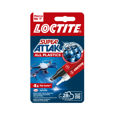 LOCTITE SUPER ATTAK ALL PLASTIC 2 GR+4 ML 3102133