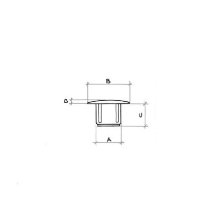 COPRIFORO PLAST.BIANCO MM. 8