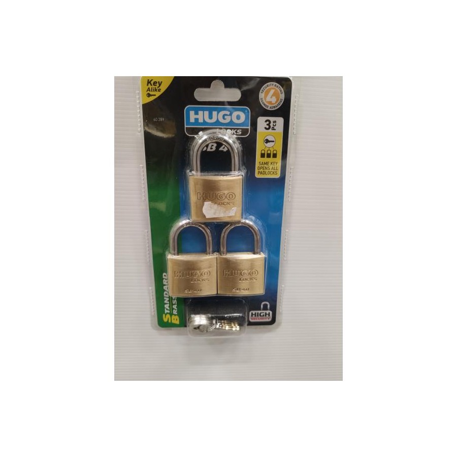 HUGO LUCCHETTO MM.40 IN KA 3PZ 5CHIAVI 60289