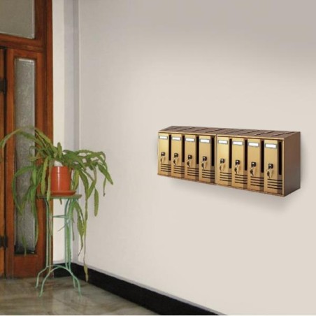 CASSETTA POST.BLOCCHIERA CUBO C4 BRONZO