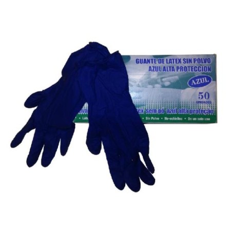 GUANTI IN LATTICE BLU S/P CF.DA 50  6/7 (S)