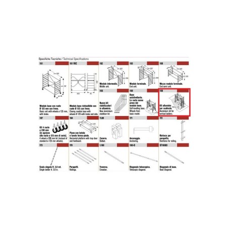 KIT SCALINATE 166 P/RAPIDO 160
