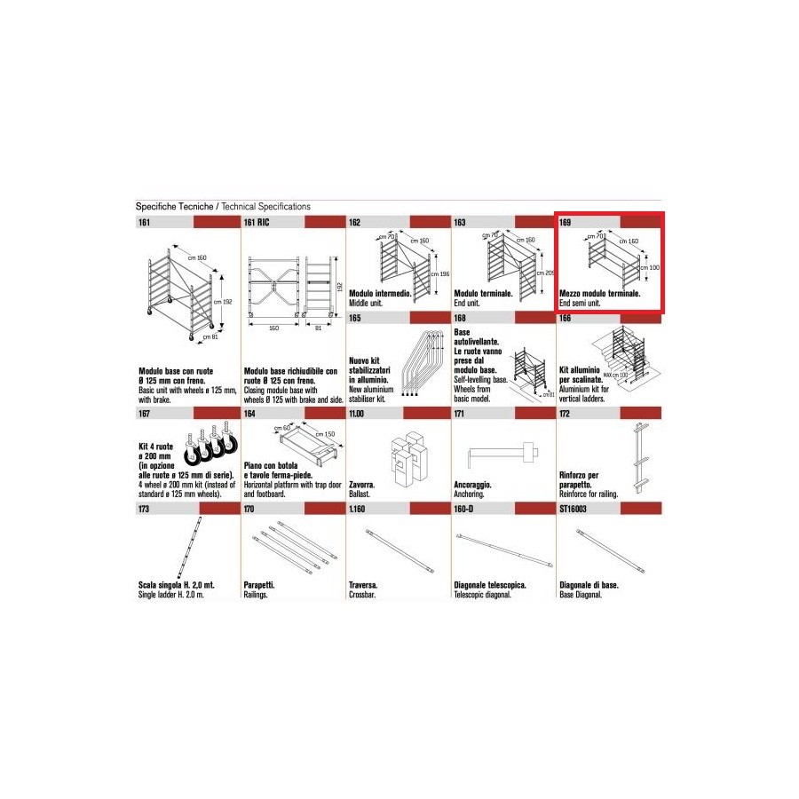 MEZZO MODULO 169 MT.1 RAPIDO 160