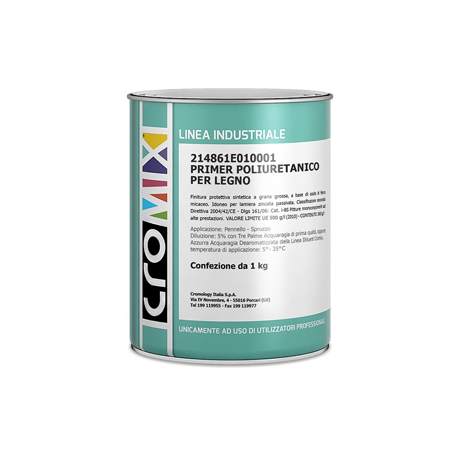 CROMIX FONDO POLIURETANICO BIANCO P/LEGNO KG. 1