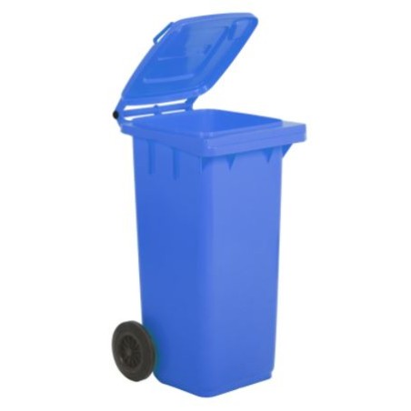 BIDONE LT.120 C/RUOTE GRIGIO