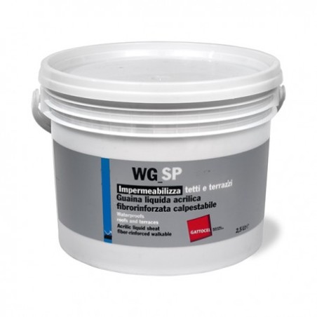 GATTOCEL WG-SP IMPERMEABILIZZANTE FIBRORINF.BIANCO LT.13
