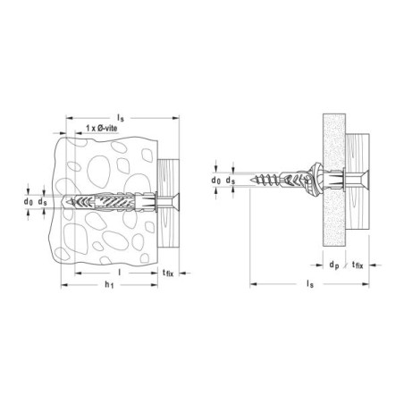TASSELLO NYLON C/VITE UX 10*60 RS/15