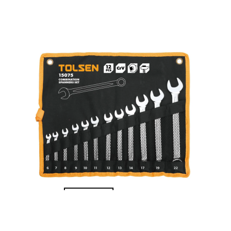 TOLSEN SET 12 CHIAVI COMBINATE 6-22 T15075