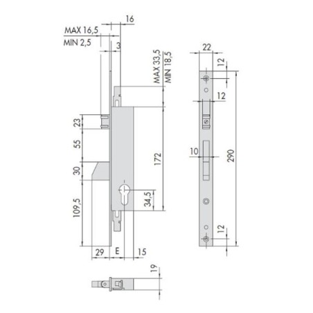 SERRATURA CISA 46250-35