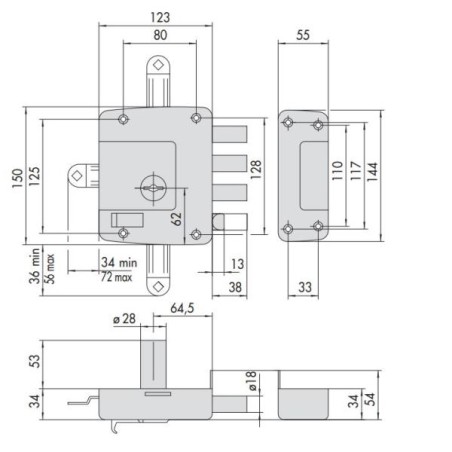 SERRATURA CISA SICUREZZA 57120-60-2