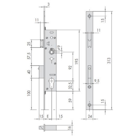 SERRATURA CISA 43660-40 ANTIPANICO