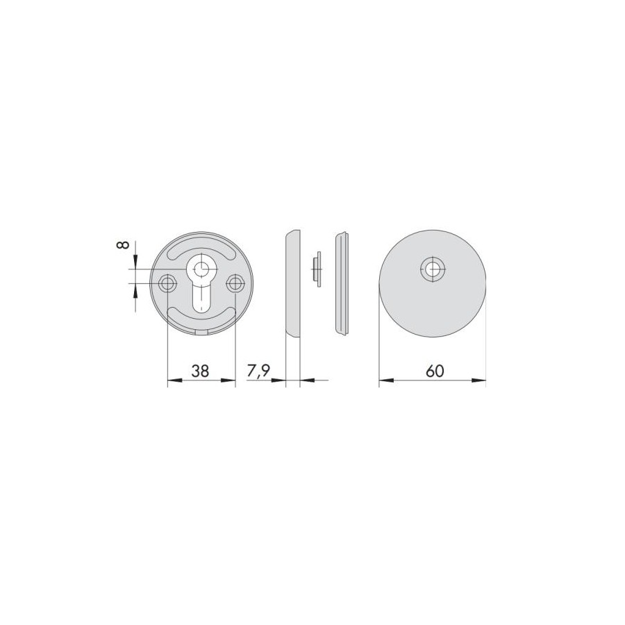 BORCHIA P/CILINDRO EURO 06473-00-0-B1