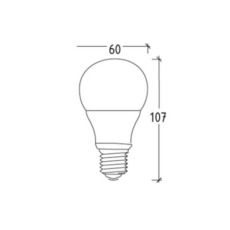 LAMPADA LED GOCCIA  9W E27 3000K 500768W