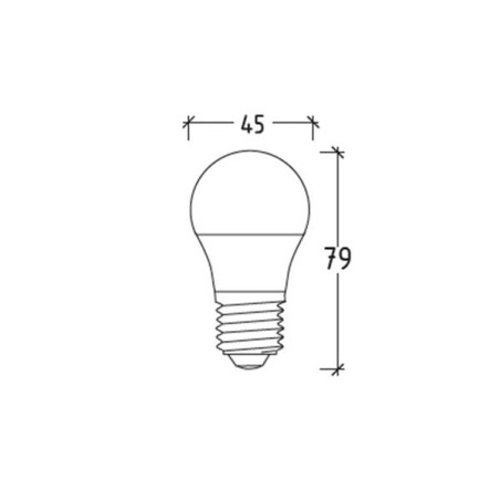 LAMPADA LED SFERA  6W E27 30000K 500771W