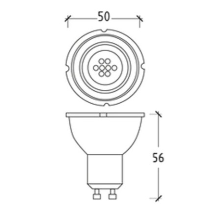 LAMPADA LED GU10 6W 4200K 500799C