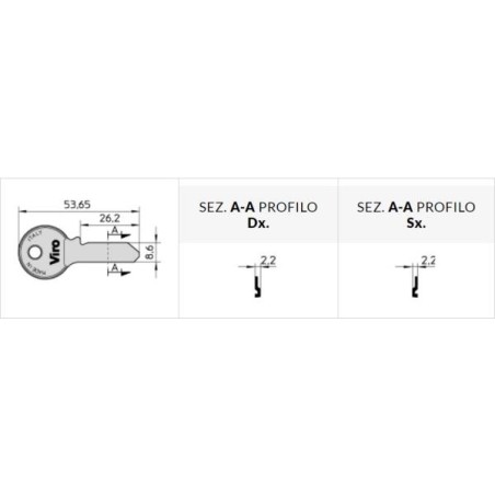 CILINDRO AP.EMERGENZA MM.100 60-40