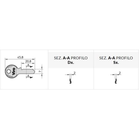 LUCCHETTO FAI LUNGO MM.40 MM.64 554.64.7
