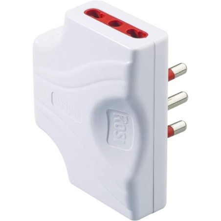 ADATTATORE TRIPLO PIATTO 3P 2P+T RS78132