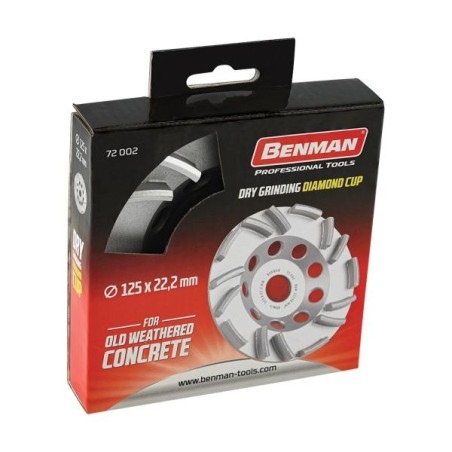 BENMAN DISCO CALCESTRUZZO DURO MM.125 M.14 72002