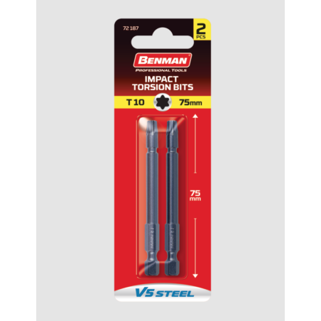 BENMAN INSERTI TORX 20*75 2PZ 72189