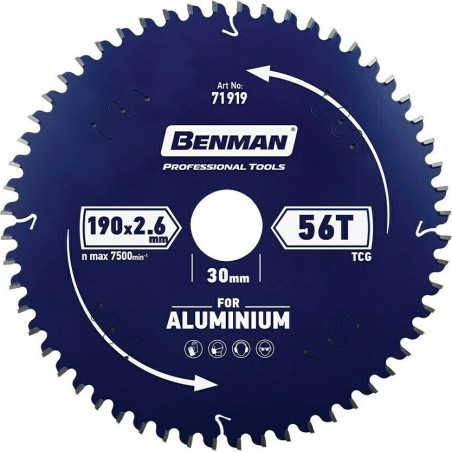 BENMAN LAMA SEGA CIRC. ALLUMINIO MM.216*2,6*30 64D 71921