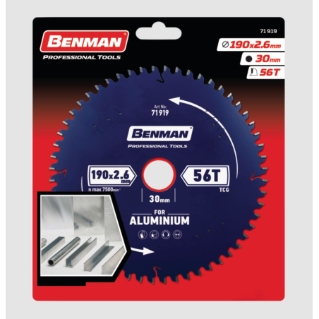BENMAN LAMA SEGA CIRC. ALLUMINIO MM.216*2,6*30 64D 71921