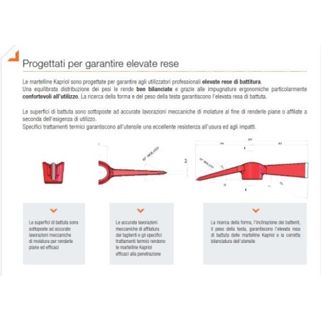 MARTELLO MURATORE GR.500 C/MANICO PROGR