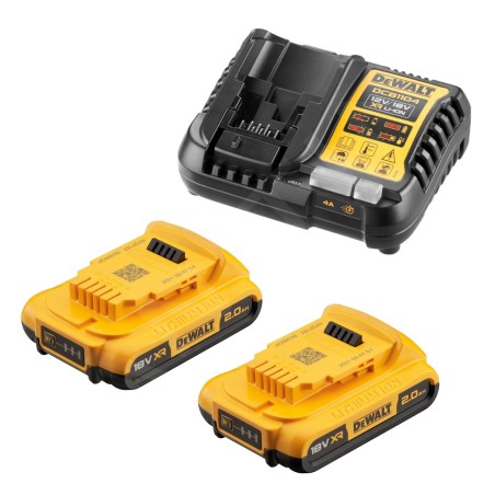 CARICABATTERIE DEWALT 18V+2 BATT 2Ah DCB1104D2