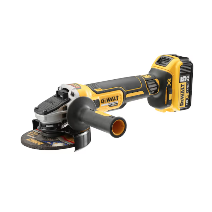 SMERIGLIATRICE DEWALT 2B 18V 5AH DCG405P2 125MM