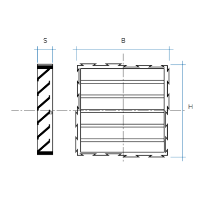 GRIGLIA AEREAZIONE PVC 100*100 B.CO COMP.LE TIPO G MODGB