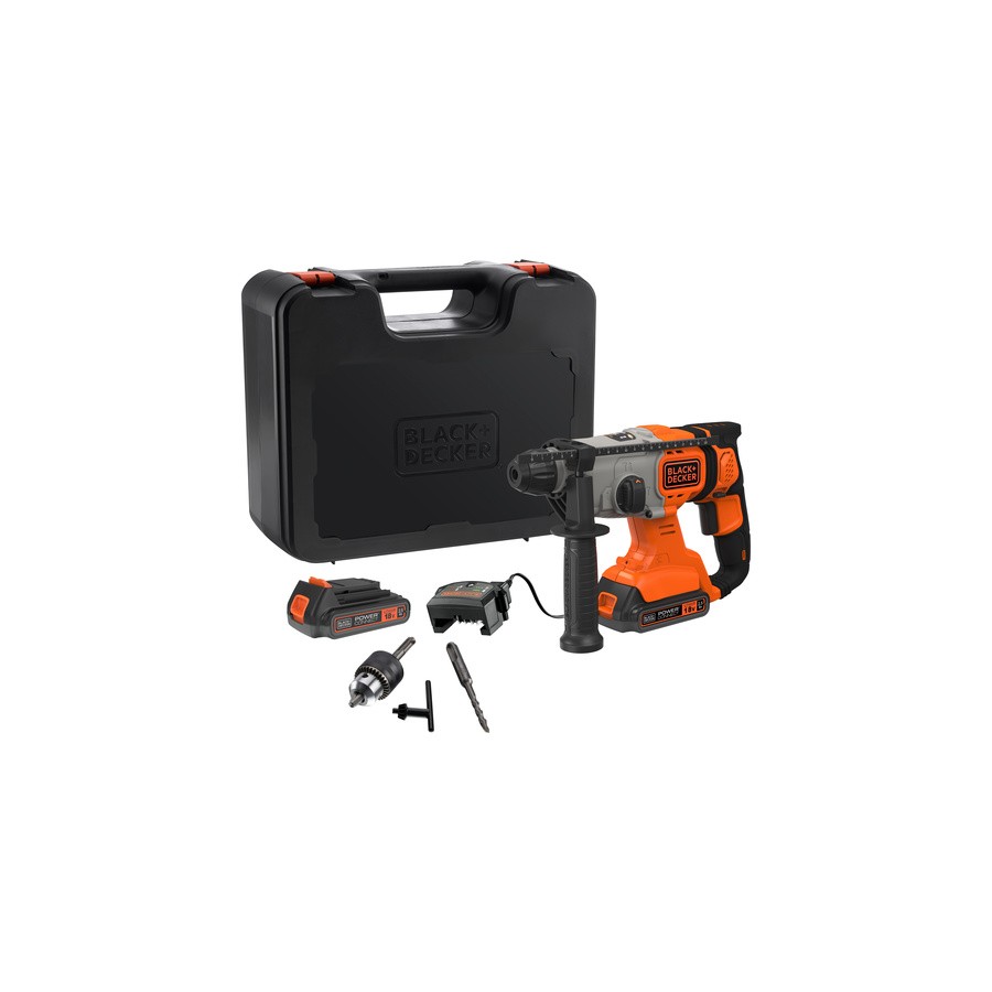 MARTELLO BATTERIA SDS-PLUS 18V 2*2,5AH + KIT BCD900E2K