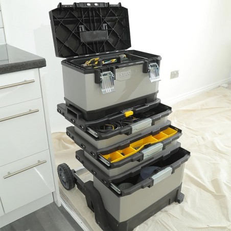 CASSETTA MOBILE 3 IN 1 METALLO 1-95-622 GRIGIO