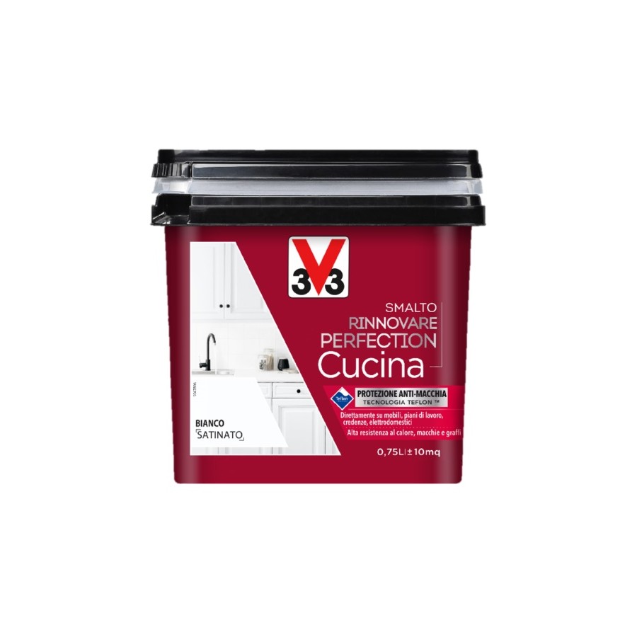 V33 RINNOVARE CUCINA 0,75 BIANCO SAT.
