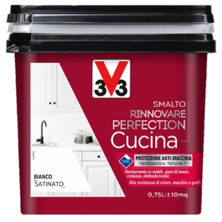 V33 RINNOVARE CUCINA 0,75 BIANCO SAT.