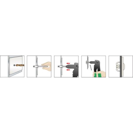 RIVETTI ALL. A FIORE BIANCO RAL9010 4,8*16 CF.DA 100