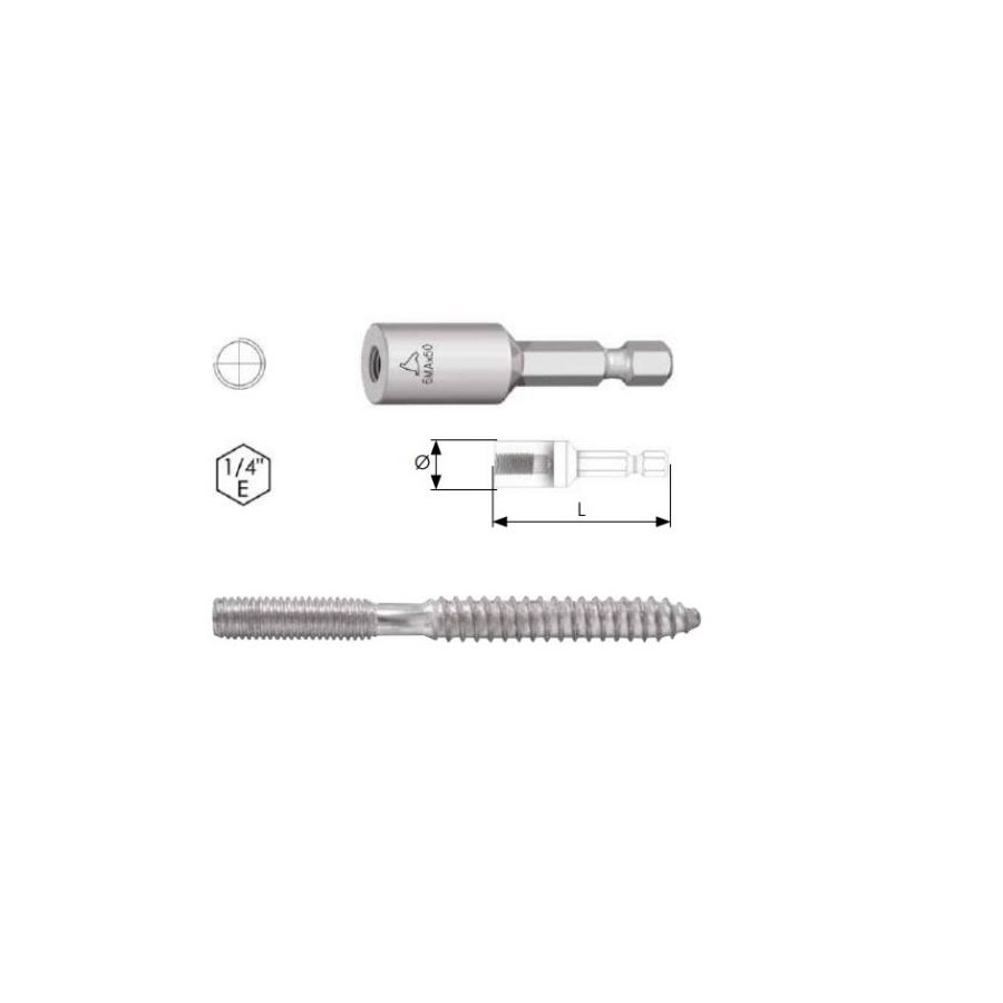 CHIAVE P/PRIGIONIERI  8MA*50 ATT.1/4 63021015