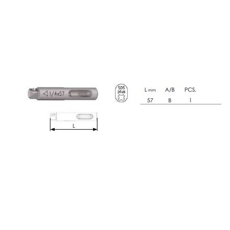 ADATTATORE SDS PLUS * 1/4 62103005