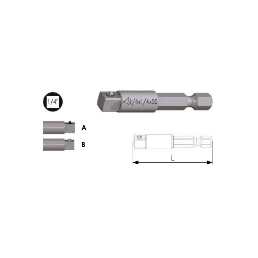 ADATTATORE MASCHIO 1/4 C/SF 1/4*50 62101010