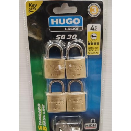 HUGO LUCCHETTO MM.30 IN KA 4PZ 5CHIAVI 60287